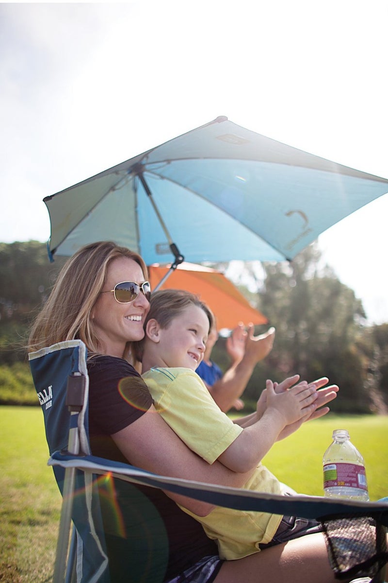SKLZ Sport-Brella Chair – Blue (Portable Folding Chair with 360° Sun Umbrella) - Image 2