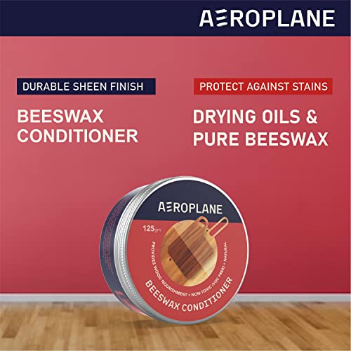 AEROPLANE - Beeswax Wood Conditioner - Nourishes your wood with the goodness of beeswax - Smooth wood finish, conditioner and polish (125 gm, White-ish Yellow) - Image 2