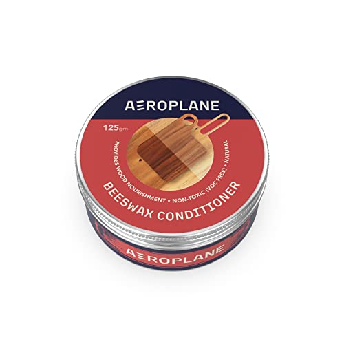 AEROPLANE - Beeswax Wood Conditioner - Nourishes your wood with the goodness of beeswax - Smooth wood finish, conditioner and polish (125 gm, White-ish Yellow) - Image 1