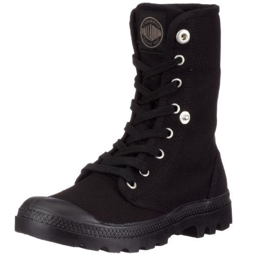 Palladium Women's Baggy Canvas Boot, Black/Black, 6 M - Image 4