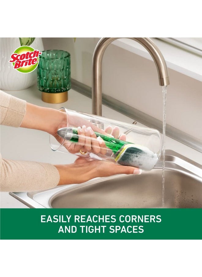 Soap Dispensing Dishwand With Scrubber And Handle | Tough On Stains, Easy On Hands