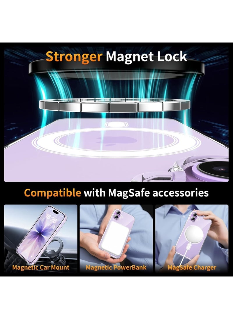 SYOSI iPhone 17 Case 6.3 Inch, Magnetic Slim TPU Silicone Phone Cover Compatible With MagSafe, Shockproof And Anti Scratch Protective Case With 2 Screen Protectors And 2 Lens Protectors, Clear - Image 4