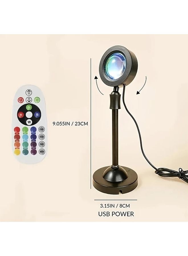 Sohua Sunset Projection Lamp 16 Colors Adjustable Brightness 360 Rotation Mood Lighting - Image 3