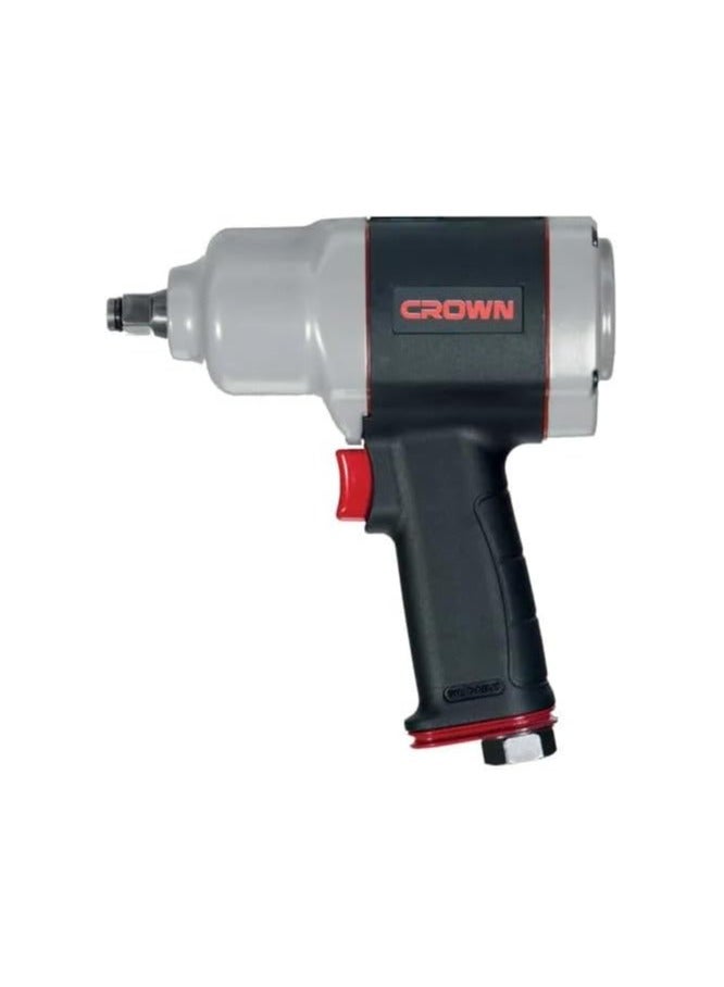 Crown 1/2" Air Impact Wrench 800 Nm - 11 Pieces with Plastic Case - CT38115BMC - Crown - Image 1