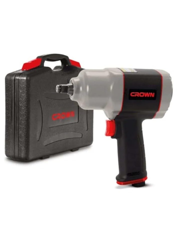 Crown 1/2" Air Impact Wrench 800 Nm - 11 Pieces with Plastic Case - CT38115BMC - Crown - Image 2