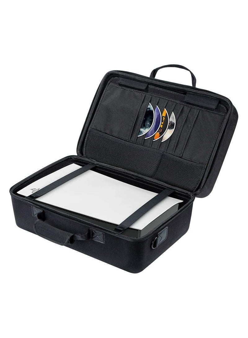 TRAVEL HANDBAG FOR PS5, PS5 WITH DISC AND DIGITAL BOTH MODEL, SHOCKPROOF HARD SHELL – BLACK - Image 2