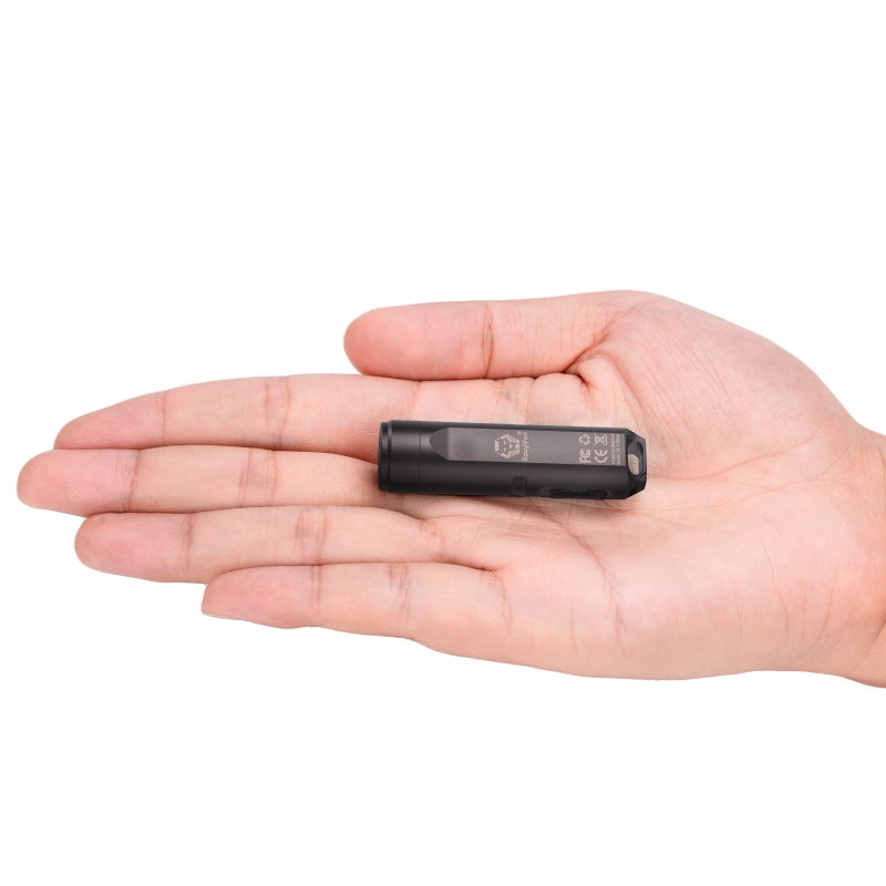 RovyVon A3 Gen 4 Keychain Flashlight- Super Bright 650 Lumens, USB C Rechargeable EDC Flashlight Water-Resistant, Lightweight- Ideal for Everyday Carry, Camping, Hiking, Emergency (Gun Grey) - Image 2