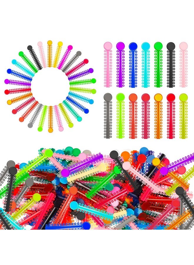 Nuanchu 2080 O-Rings Multicolor Orthodontic Ligature Ties Elastic Teeth Orthodontic Ligature Rubber Bands For Braces - Image 1
