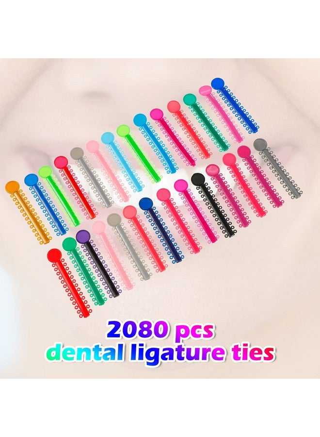 Nuanchu 2080 O-Rings Multicolor Orthodontic Ligature Ties Elastic Teeth Orthodontic Ligature Rubber Bands For Braces - Image 3