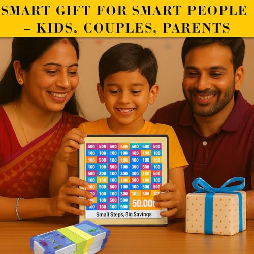 Bonsenkitchen Money Saving Box for Kids and Adults | Wooden Money Bank with Lock | 50,000 Saving Box with Numbers | Undiyal Hundi Pig Bank (Small Multi 50000) - Image 4