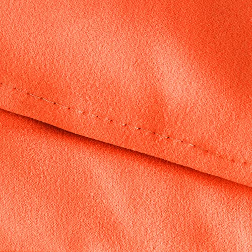 VOCOOL Chaise Lounge Chair Towel Cover with Side Pockets Thick and Quick Dry Beach Chair Cover Pool Chair Towel Lounge Chair Cover for Swimming Pool Sun Lounger Hotel Sunbathing Vacation, Orange - Image 4