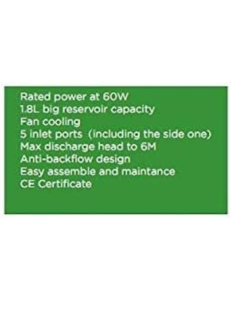 RACO - RACO 125A Wipcool Air Conditioning Drainage Pump with Anti-backflow Design & 5 Inlets Option for Indoor Use - Image 1