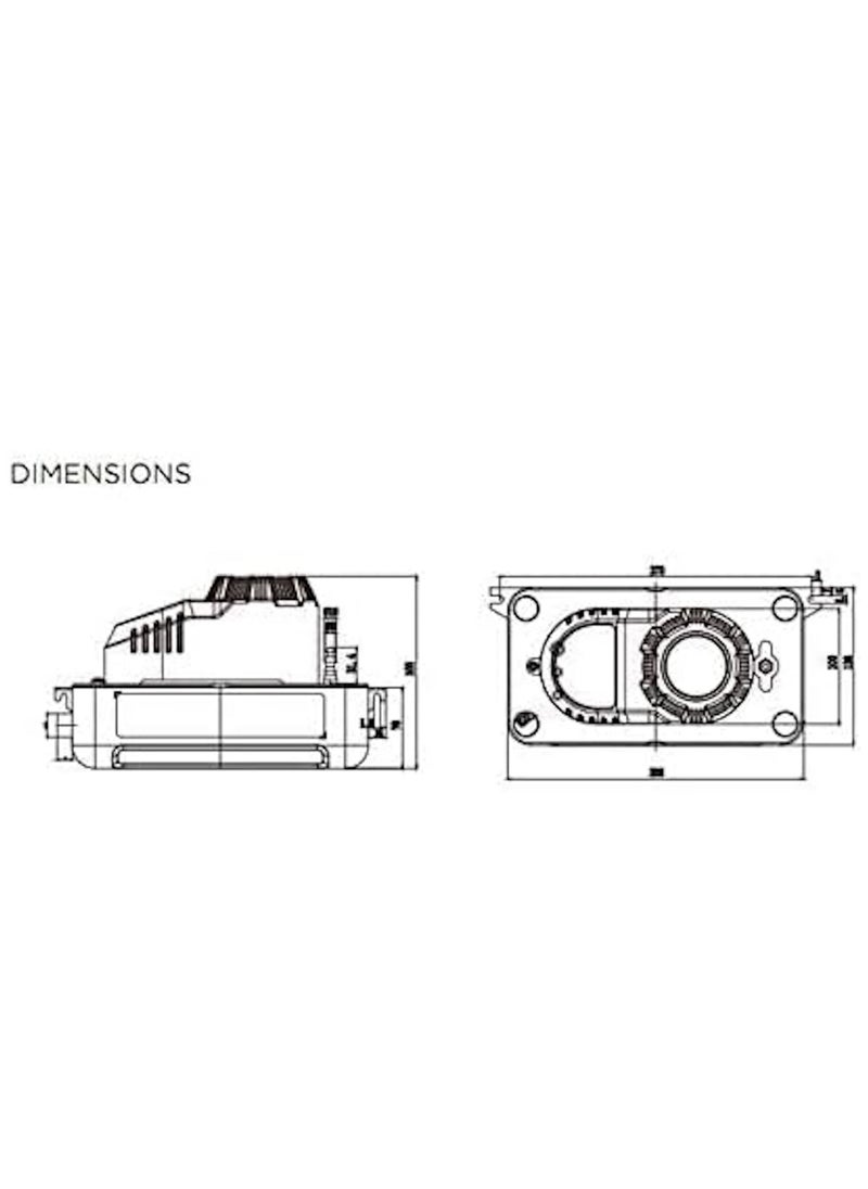 RACO - RACO 125A Wipcool Air Conditioning Drainage Pump with Anti-backflow Design & 5 Inlets Option for Indoor Use - Image 1