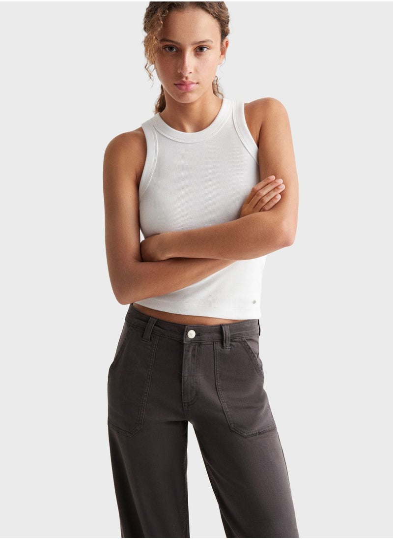 MANGO - Kids High Waist Culotte Pants - Image 1