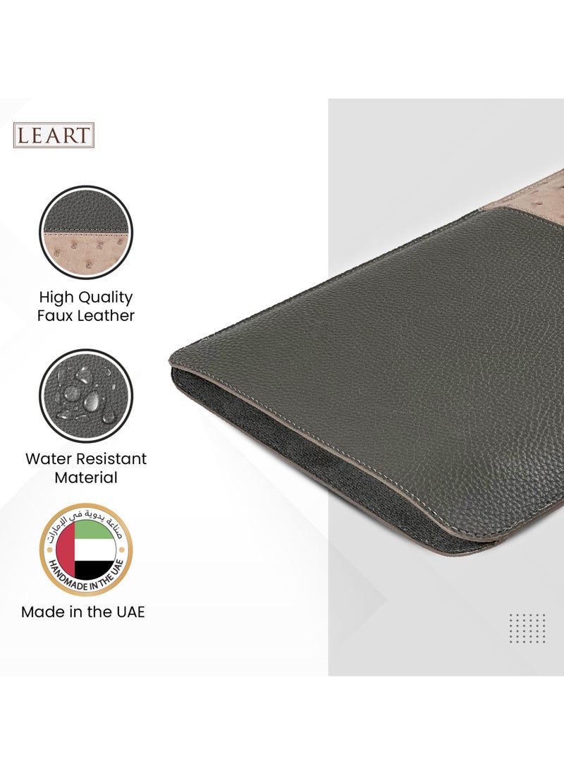 Leather Laptop Sleeve 13-14 Inch | Waterproof Cover for MacBook Air/Pro, Dell, HP, Lenovo, Chromebook | Men's & Women's Laptop Sleeve | Laptop Case (Iron) - pzsku/Z44D2142E6AFC29BF5AC4Z/45/_/1703838218/a2b0c0ee-7534-4ba0-916a-5f0607d58706