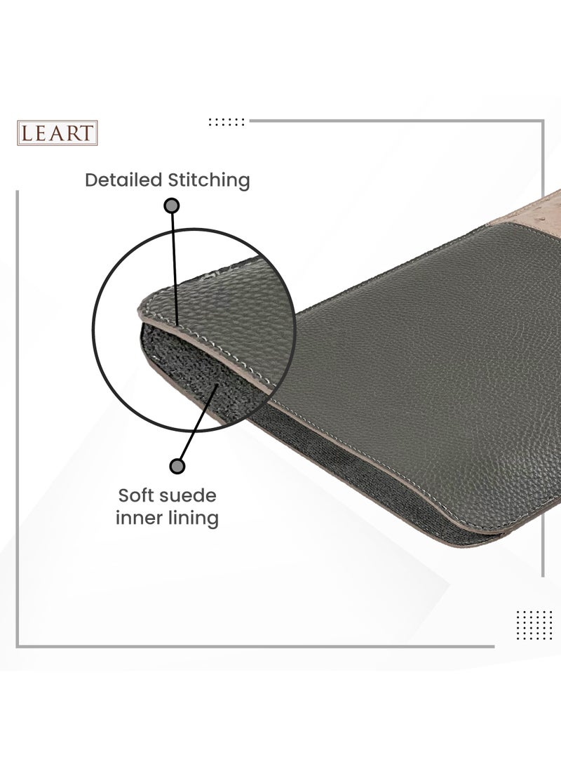 Leather Laptop Sleeve 13-14 Inch | Waterproof Cover for MacBook Air/Pro, Dell, HP, Lenovo, Chromebook | Men's & Women's Laptop Sleeve | Laptop Case (Iron) - pzsku/Z44D2142E6AFC29BF5AC4Z/45/_/1703838524/00a6d820-48aa-46db-ab64-66879fddce24