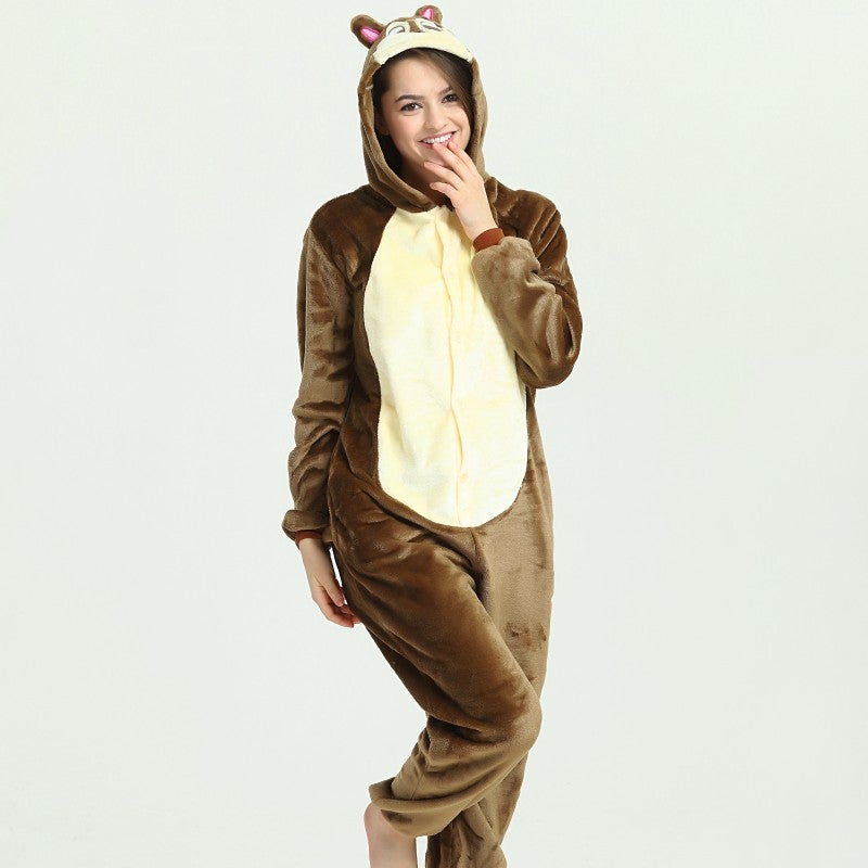 Manufacturer Cartoon One-Piece Animal Pajamas For Adults And Children Parent-Child Dinosaur Pegasus New Couple Home Clothes - Image 5