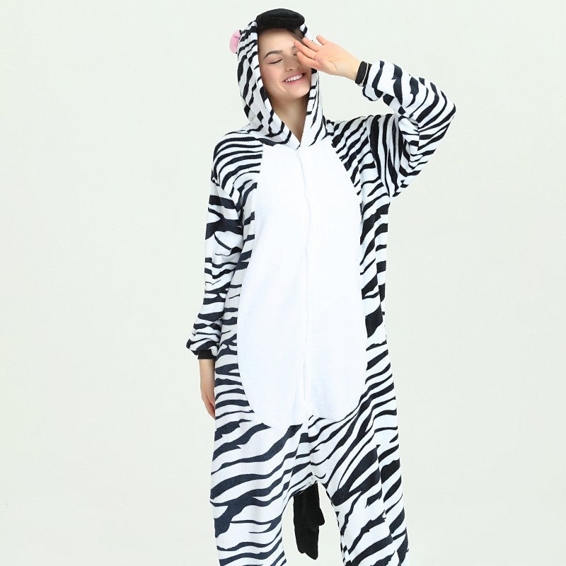 Manufacturer Cartoon One-Piece Animal Pajamas For Adults And Children Parent-Child Dinosaur Pegasus New Couple Home Clothes - Image 1
