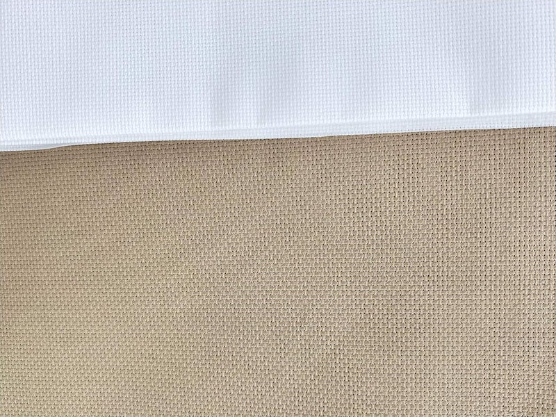 KCS 59" x 1 Yard 14ct Counted Cotton Aida Cloth Cross Stitch Fabric (Khaki) - Image 3