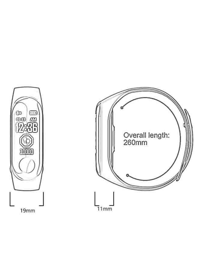 NIBEMINENT W3 Tracker Heart Rate Blood Pressure Monitor Fitness Black - Image 2