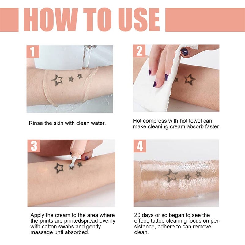 KlsyChry Tattoo Removal Cream That Works Fast, Permanent Tattoo Removal Cream, Skin Pigment Erasing Creams, Painless Removal Tattoos, Rapid Absorption, Leaving No Scars - Image 5