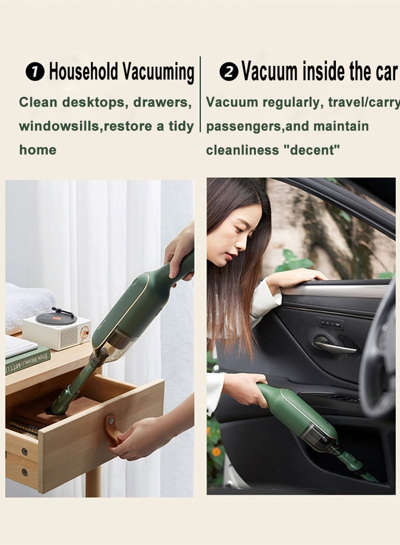 Bear Portable Handheld Vacuum Cleaner,5000Pa Strong Cyclone Suction Household Handheld, Wireless Mini Vacuum Cleaners, Rechargeable Hoover for Home, Cars, and Pet - Image 3