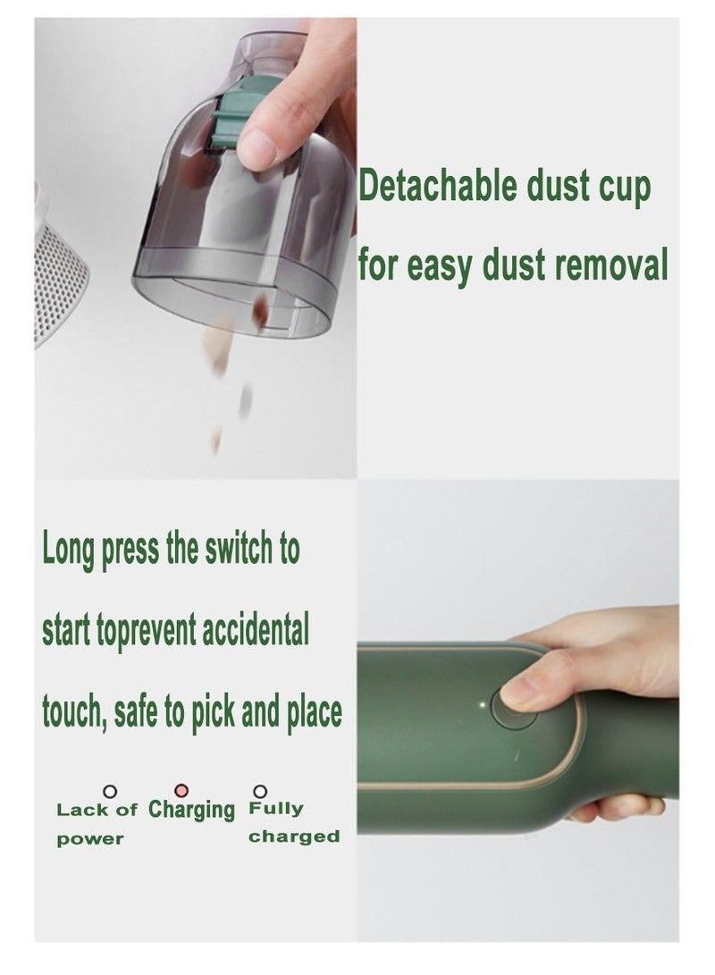 Bear Portable Handheld Vacuum Cleaner,5000Pa Strong Cyclone Suction Household Handheld, Wireless Mini Vacuum Cleaners, Rechargeable Hoover for Home, Cars, and Pet - Image 5