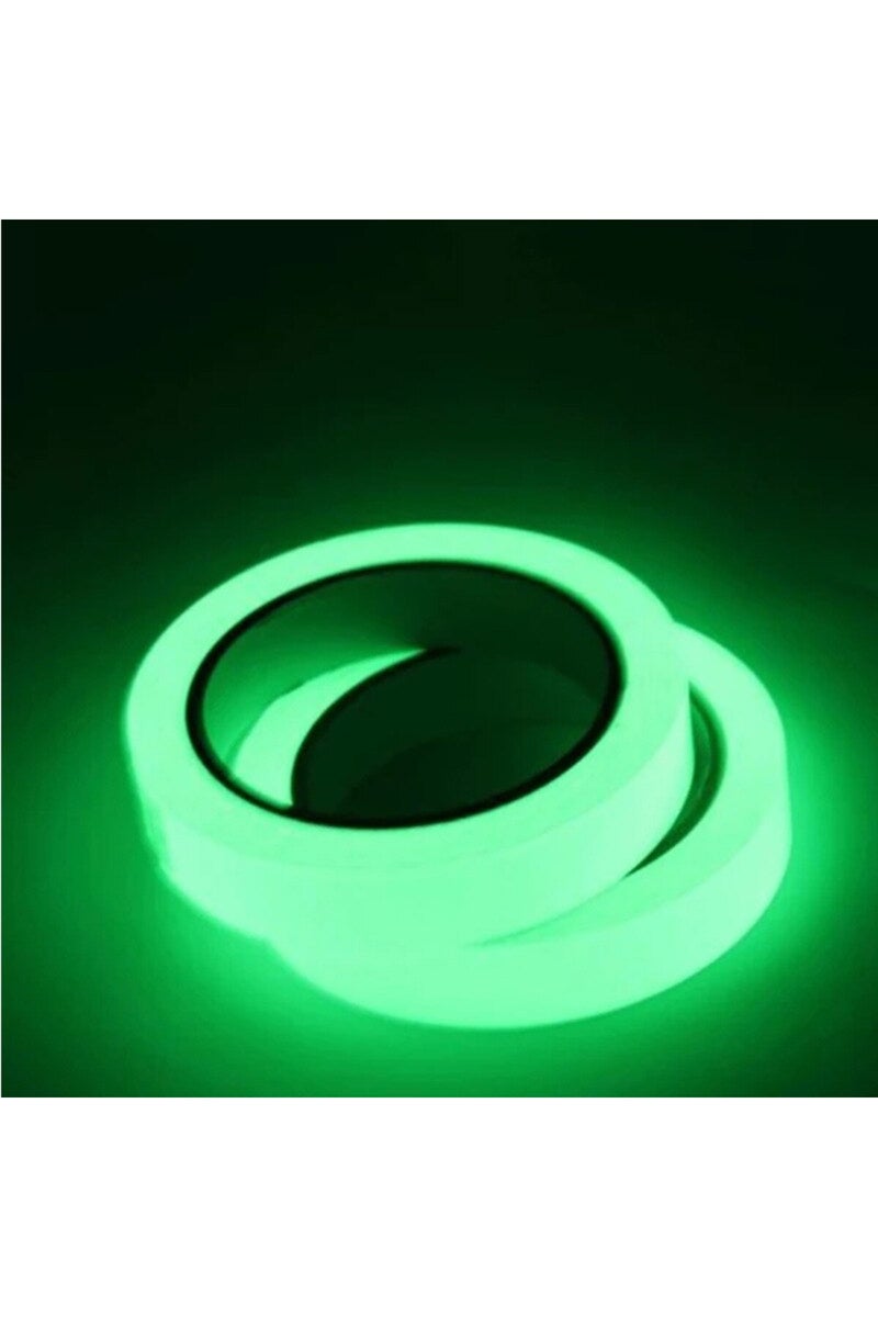 شريط مضيء أخضر، ضوء تحذير أخضر، ملصق مانع للانزلاق للتخزين والسلالم، عاكس فلورسنت