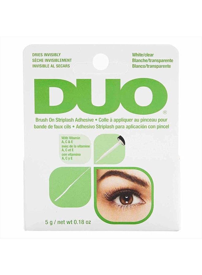 DUO Brush-On Lash Adhesive with Vitamins A, C & E, Clear, 0.18 oz, 1-Pack - Image 1