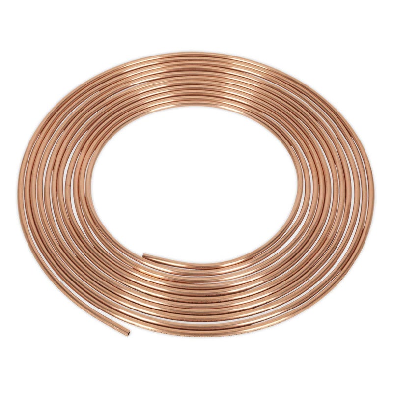 SEALEY Sealey CBP002 Brake Pipe Copper Tubing 22 Gauge 3/16" x 25ft BS EN 12449 C106 