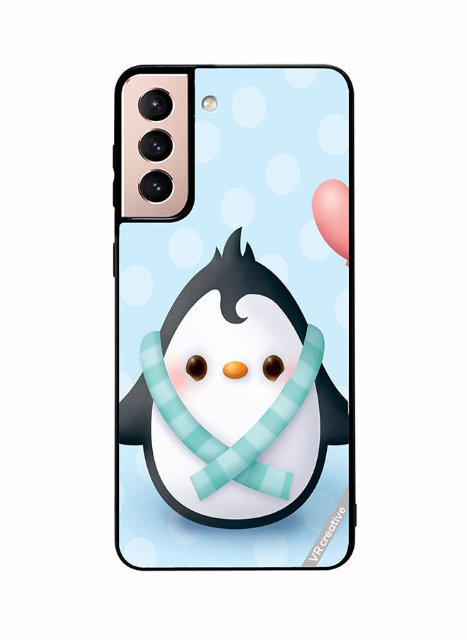 VR CREATIVE Protective Case Cover For Samsung Galaxy S21 Plus 5G Baby Penguin Design Multicolour  - Image 1