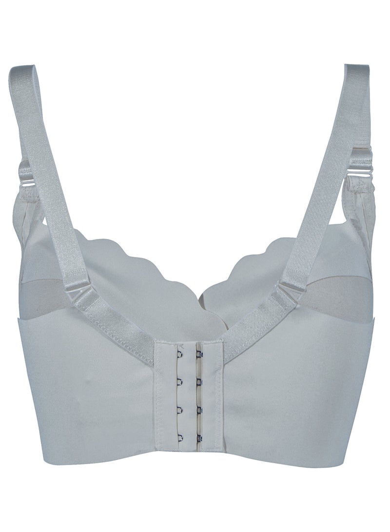 أوكوس حمالة صدر أنيقة للحمل والرضاعة بدون خياطة - رمادي فاتح - مقاس كبير جداً - Image 3