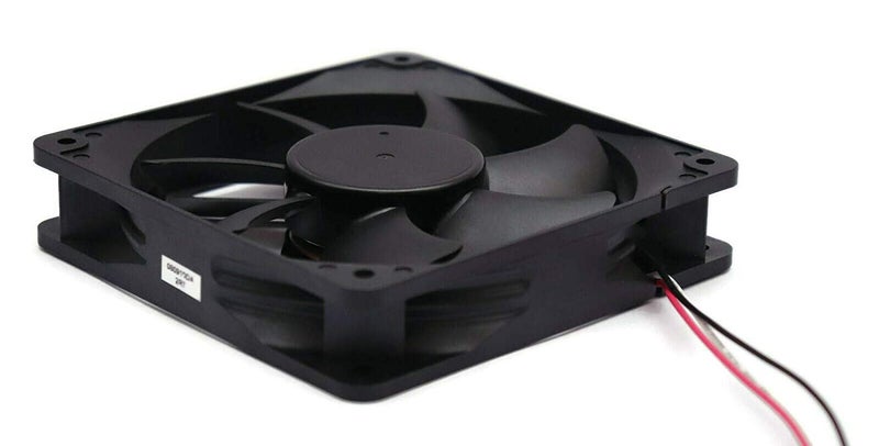 Electronicspices Electronic Spices DC 12V 4.75 INCH Cooling Fan for PC Case, CPU Cooler Radiator (Black) (4.75 inch fan) - Image 2