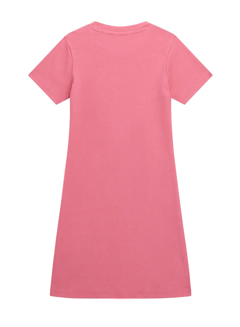 جس Kids Short Sleeve Midi Dress