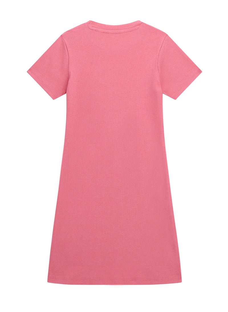 جس فستان ميدي بأكمام قصيرة للأطفال - Image 2