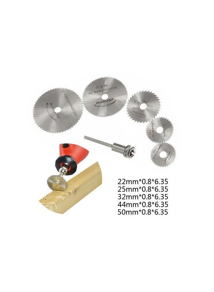 6 قطع قرص منشار مادة HSS لأي شنيور - Image 2