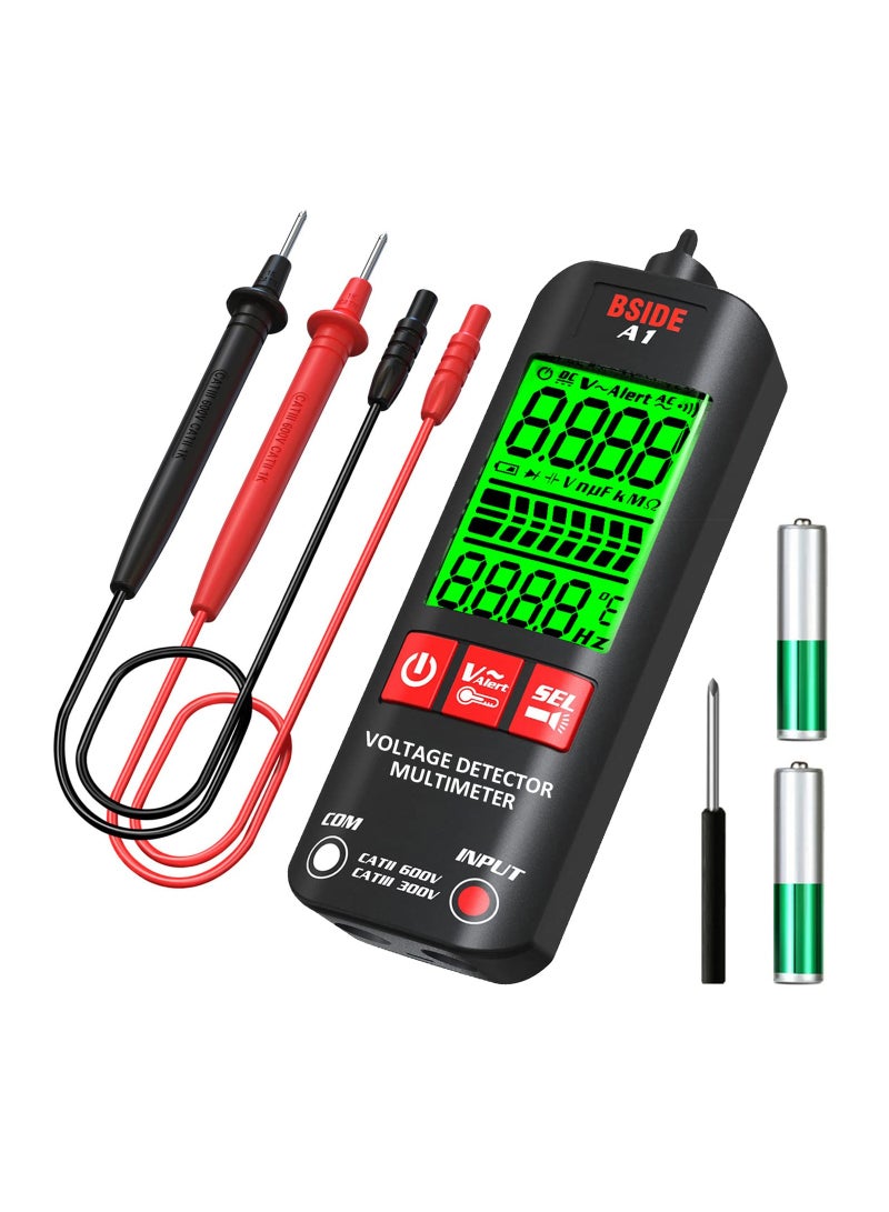 Voltage Tester 3-Results Display Non-Contact Voltage Detector Pen, Integrated Multimeter Dual Range AC 6V-1000V/90V-1000V Electrical Sensor V-Alert Live Wire Tester - Image 1