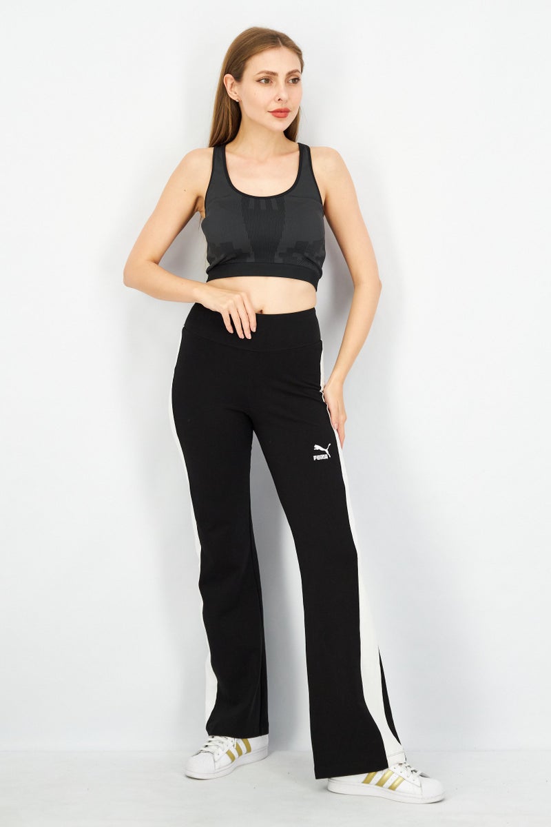PUMA Women Sportswear Fit Brand Logo Track Pants, Black - Image 3