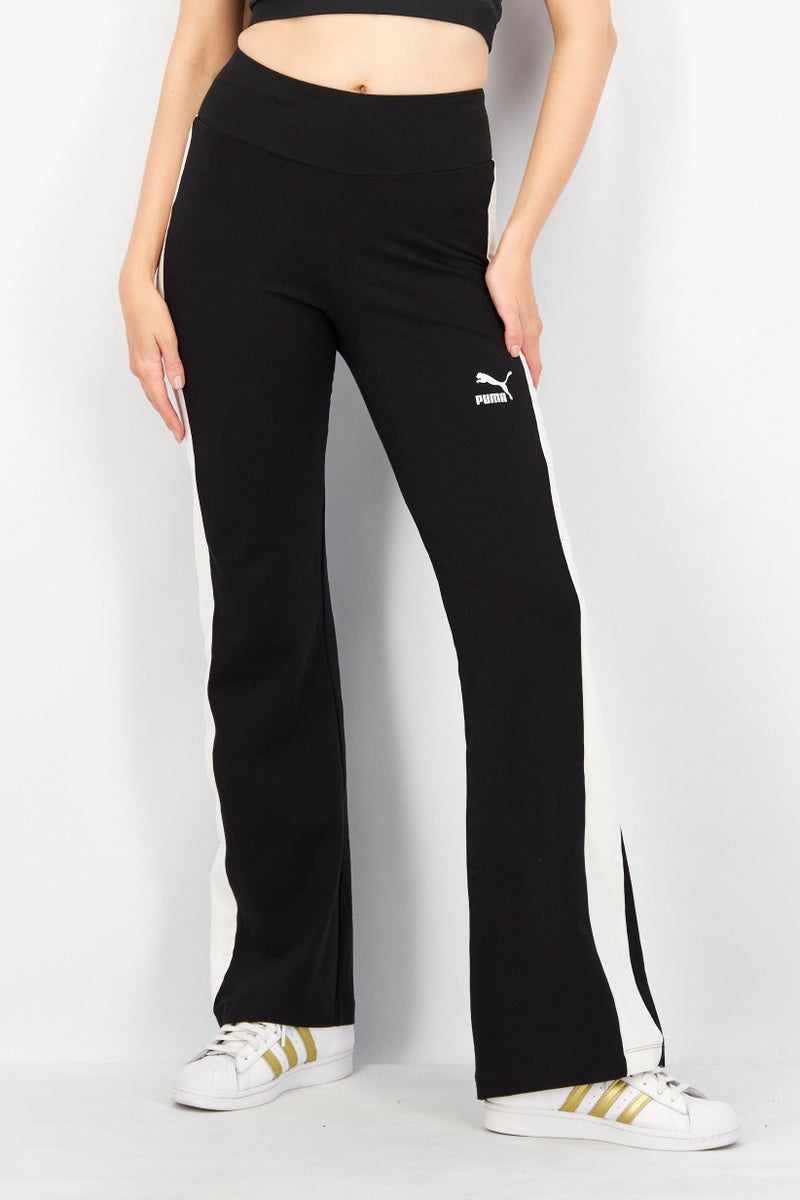 PUMA Women Sportswear Fit Brand Logo Track Pants, Black - Image 1