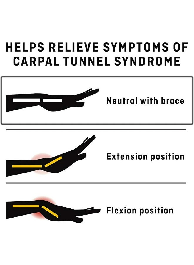 Futuro Deluxe Wrist Stabilizer Right Hand L/XL size, 1 unit/pack | Grey color | 09137ENT | Helps relieve pain symptoms | Firm support | Wrist support - Image 5