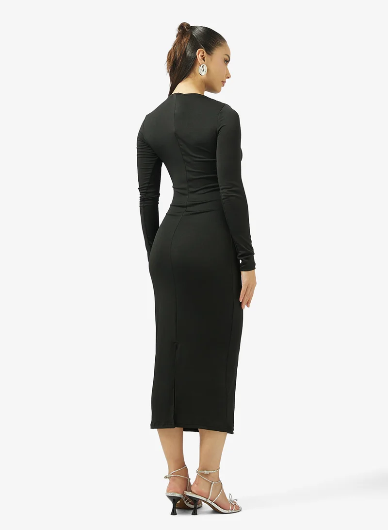 Ginger Draped Bodycon Dress