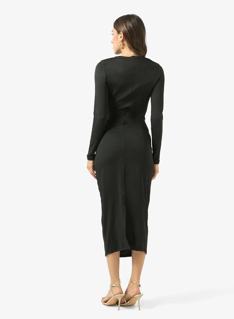 Ginger Draped Bodycon Dress