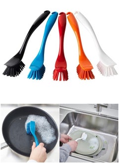 Ikea 5pcs Colorful Multi-Purpose Dish Scrub Brush Set – Heavy-Duty Kitchen Scrubbers with Ergonomic Handles for Pots Pans  - Image 1