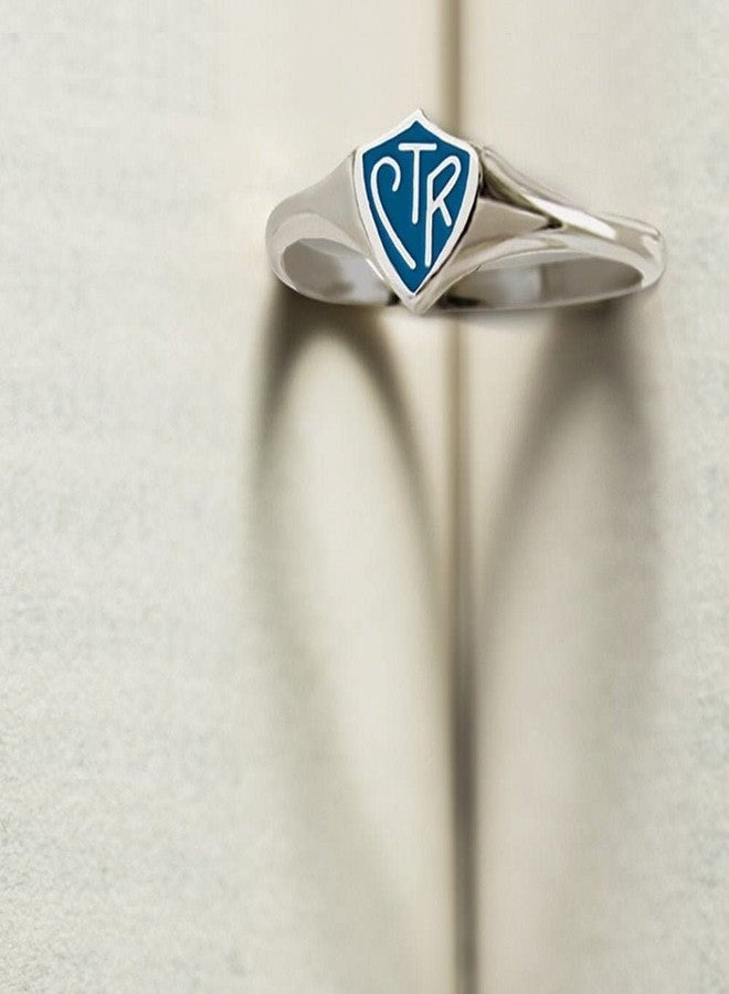 Ringmasters Blue Mini CTR LDS CTR Ring Choose the Right Faith Ring | Keepsake LDS Jewelry - Image 5