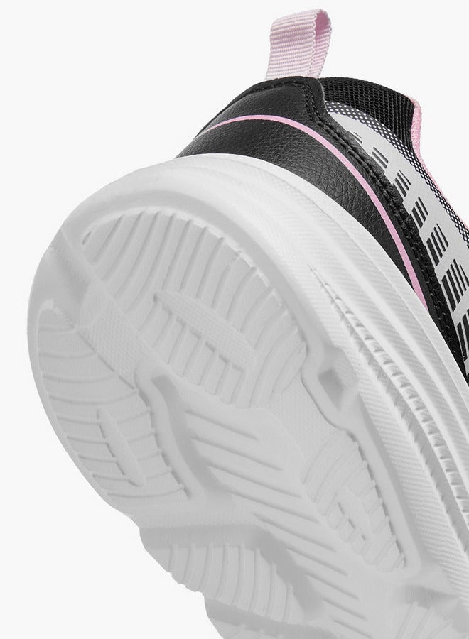 Kappa Girls' Printed Sports Shoes with Hook and Loop Closure  - Image 5