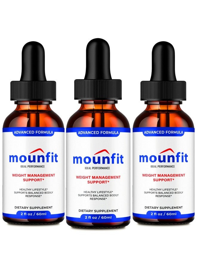 IDEAL PERFORMANCE Mounfit Drops, Official Moun Fit Supplement Liquid Droppers - Maximum Strength, All Natural Liquid Formula Support Healthy Lifestyle and Lasting Energy, Premium Mounfit Support Gotas Reviews (3 Pack) - Image 1