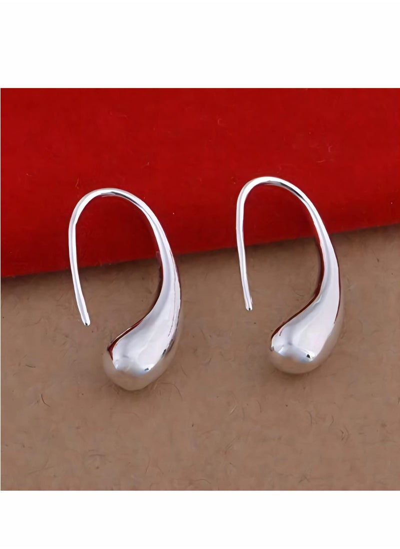 SYOSI - Jewelry Set for Women 925 Silver Chain Necklace Bracelet Earrings Ring Sterling Silver High Shiny Tear Drop Design Pendant Jewelry - Image 1