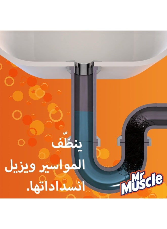 Mr Muscle Sink & Drain Gel Cleaner 1L Powerful Drain Unblocker for Kitchen & Bathroom Pipes Fast Acting Grease Hair Food Clog Remover - Image 2