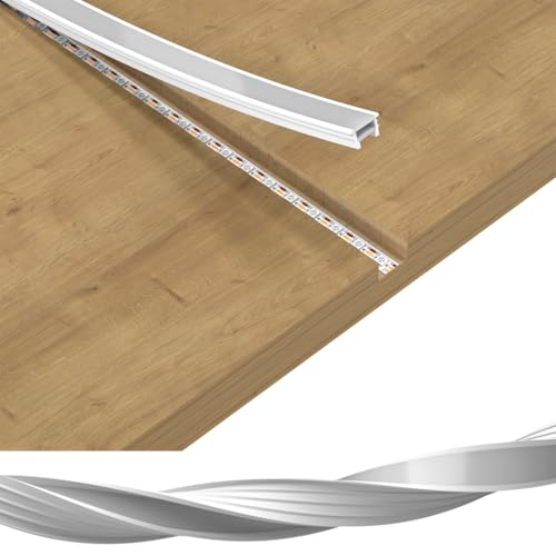BTF-LIGHTING BTFLIGHTING Silicone LED Channel System 164Ft Flexible Milky White Cover DIY Spotless Tube for 10mm Width LED StripNeon Rope Light Channel Diffuser for Kitchen Cabinet Room PatioNo LED Strip - Image 1