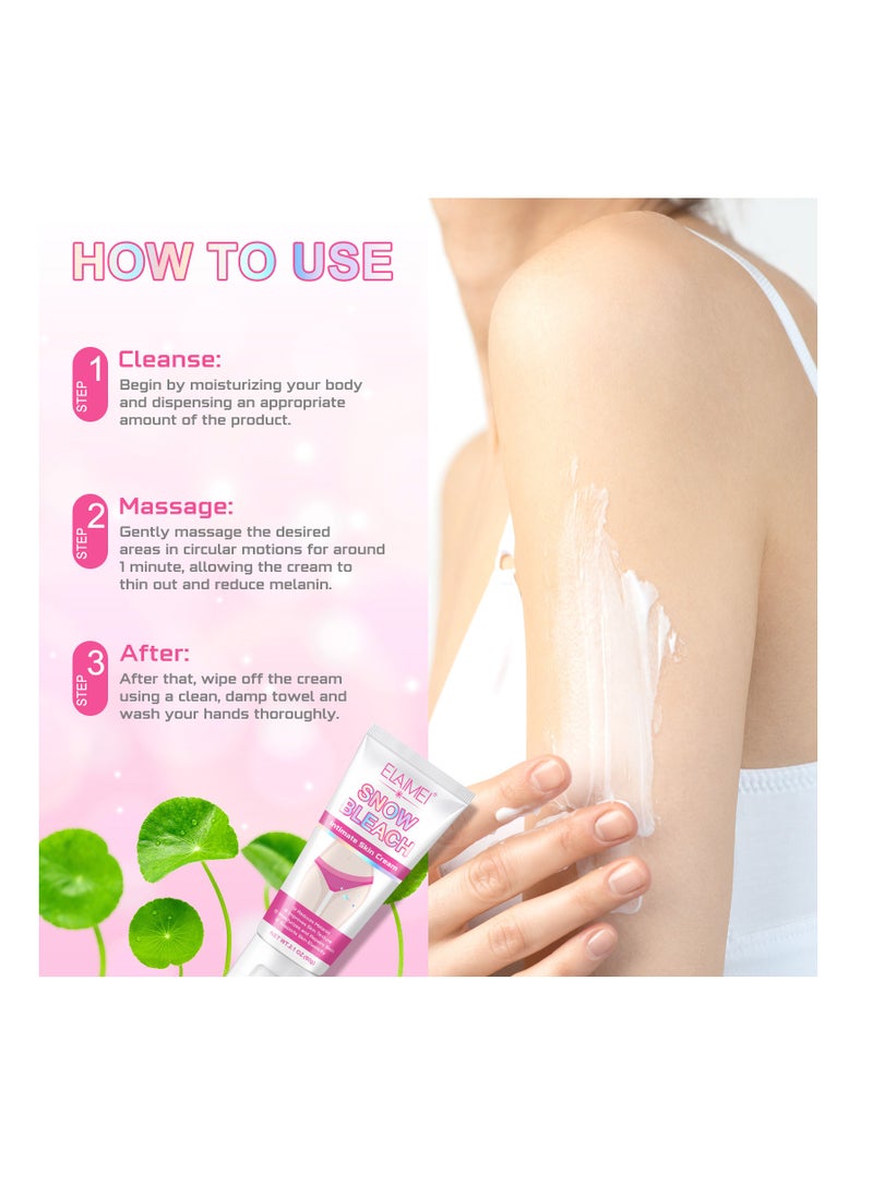 Elaimei - Snow Bleach For Armpits,Inner Thighs,Areolas and Private Parts for Remove Melanin  Tender Body Parts - Image 1